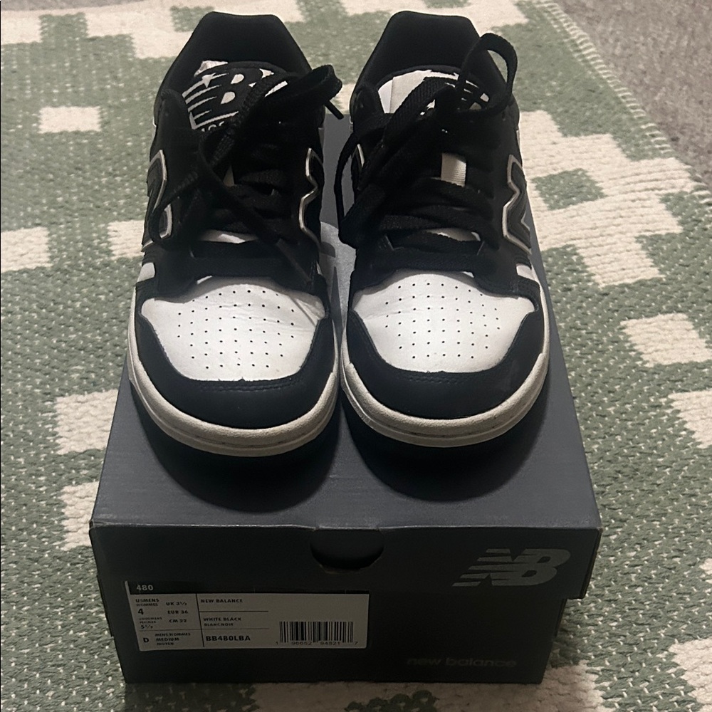 New Balance Monochrome Athletic Shoes